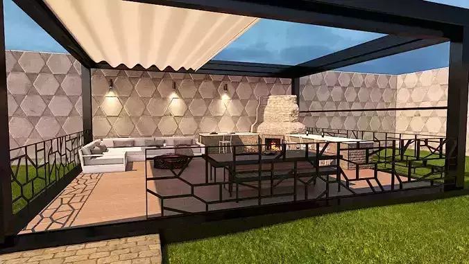 Outdoor patio design 