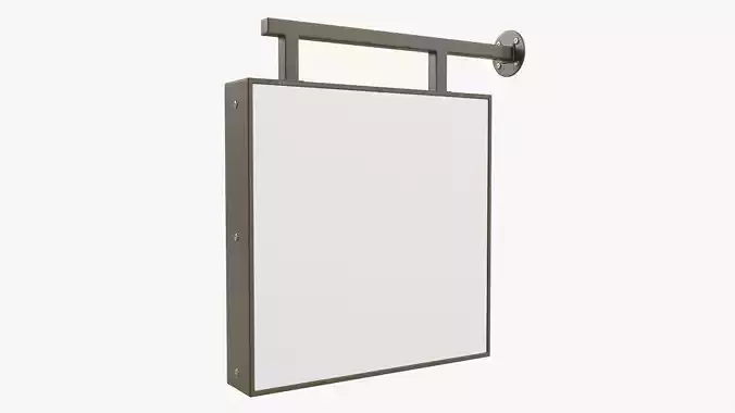 Store street sign mockup 01