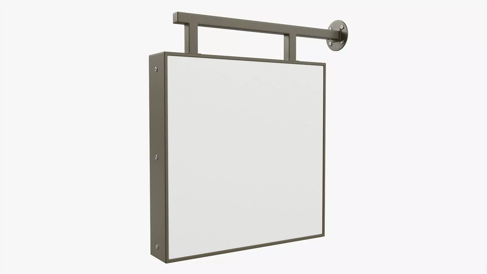 Store street sign mockup 01 3D model_0