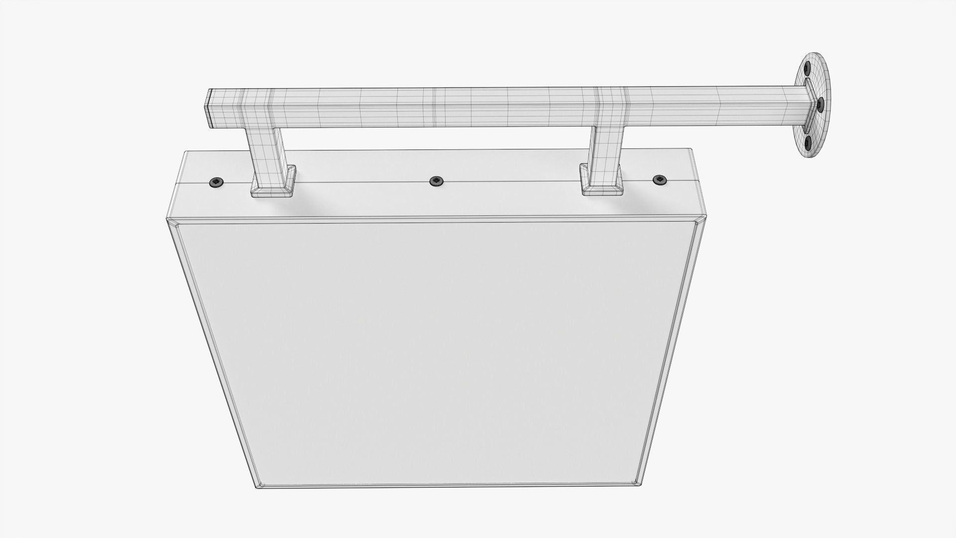 Store street sign mockup 01 3D model_7