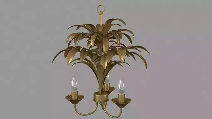 Lilly Pulitzer Polished Palm Tree Chandelier