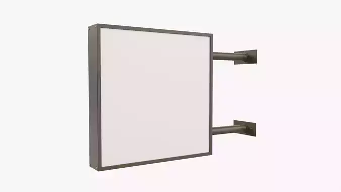 Store street sign mockup 02