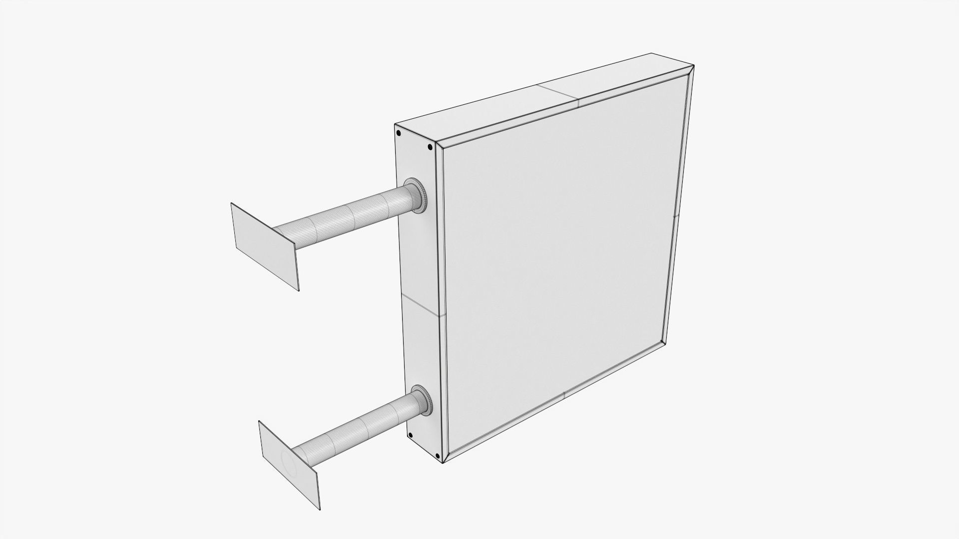 Store street sign mockup 02 3D model_8