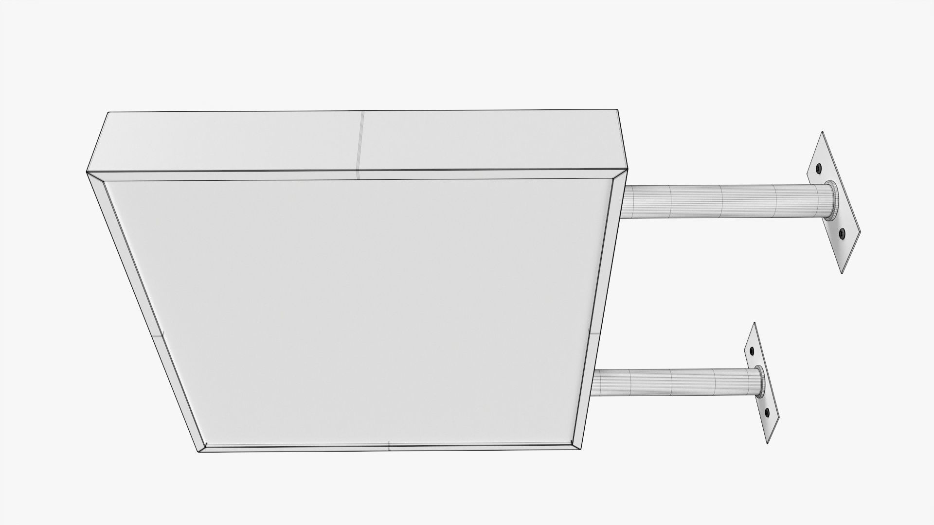 Store street sign mockup 02 3D model_7