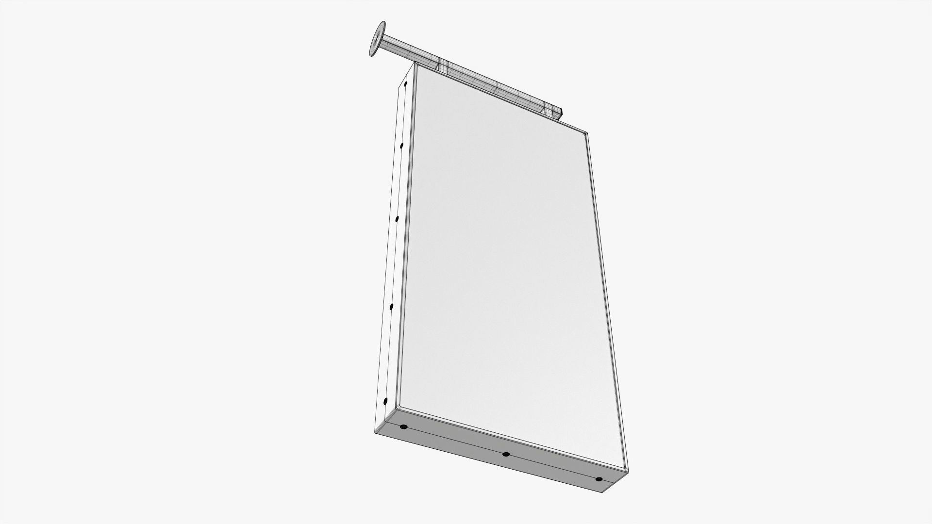 Store street sign mockup 03 3D model_8