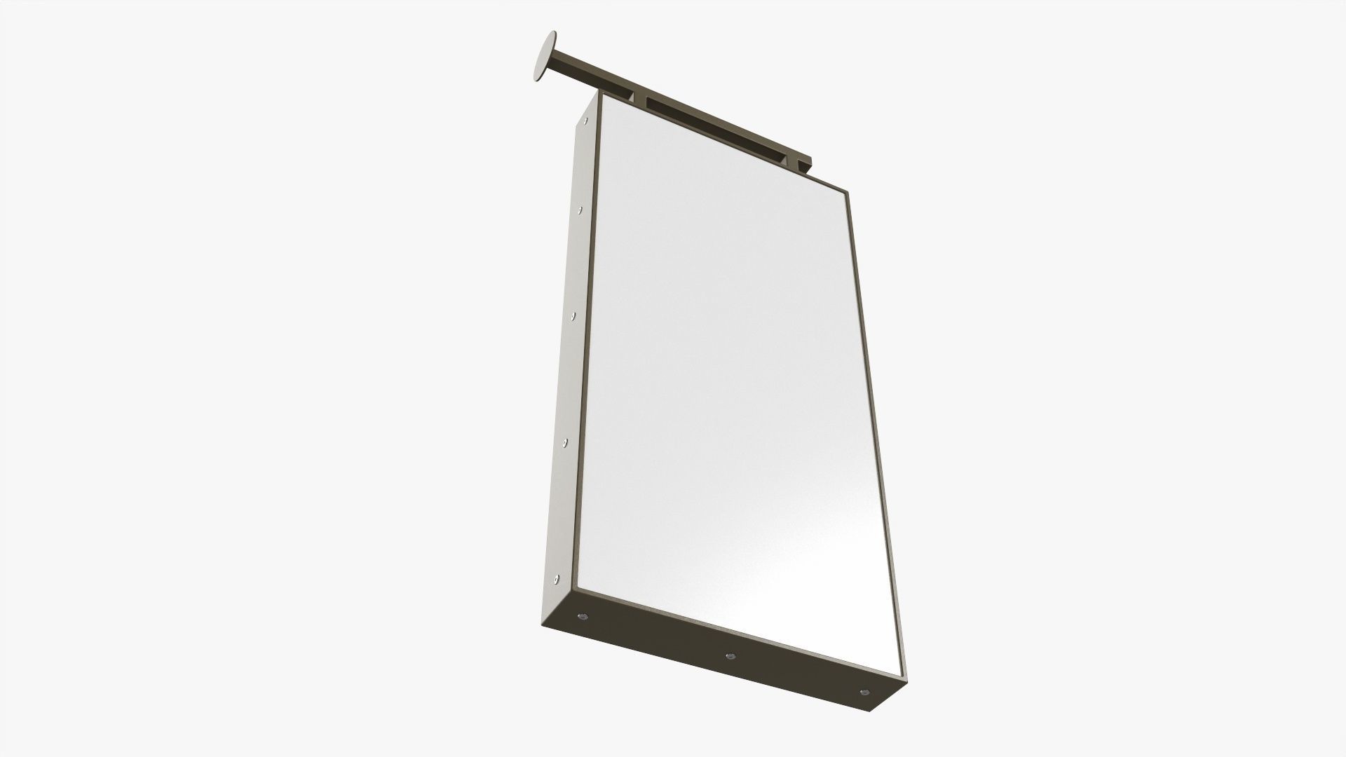 Store street sign mockup 03 3D model_2