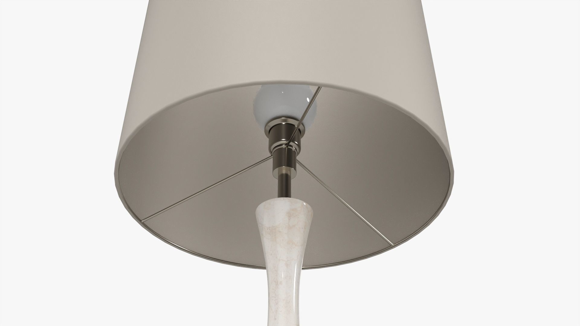 Table lamp with lampshade 02 3D model_2