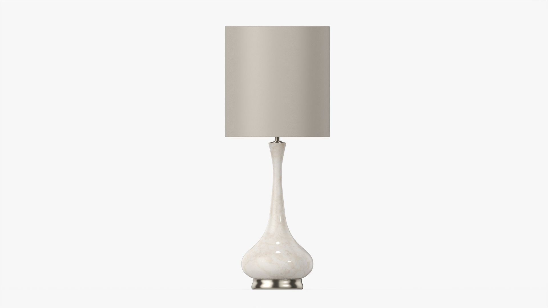 Table lamp with lampshade 02 3D model_3