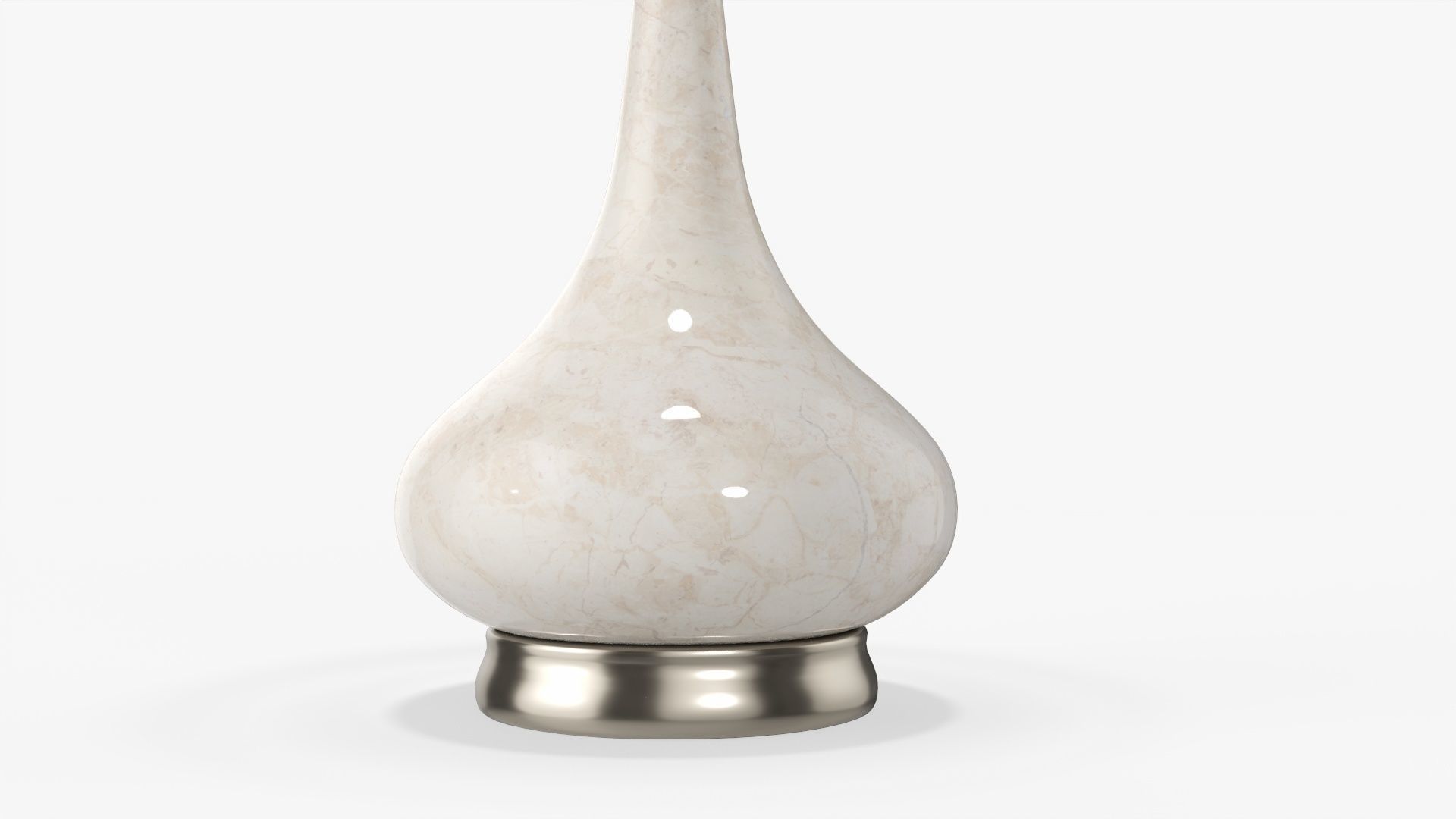 Table lamp with lampshade 02 3D model_1