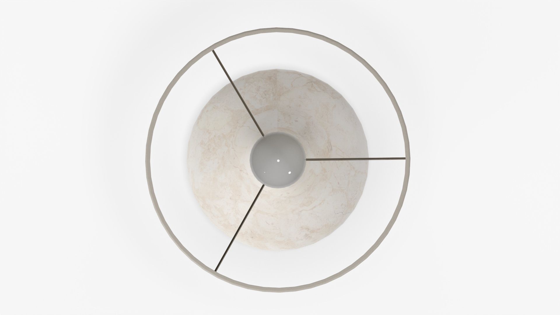 Table lamp with lampshade 02 3D model_4