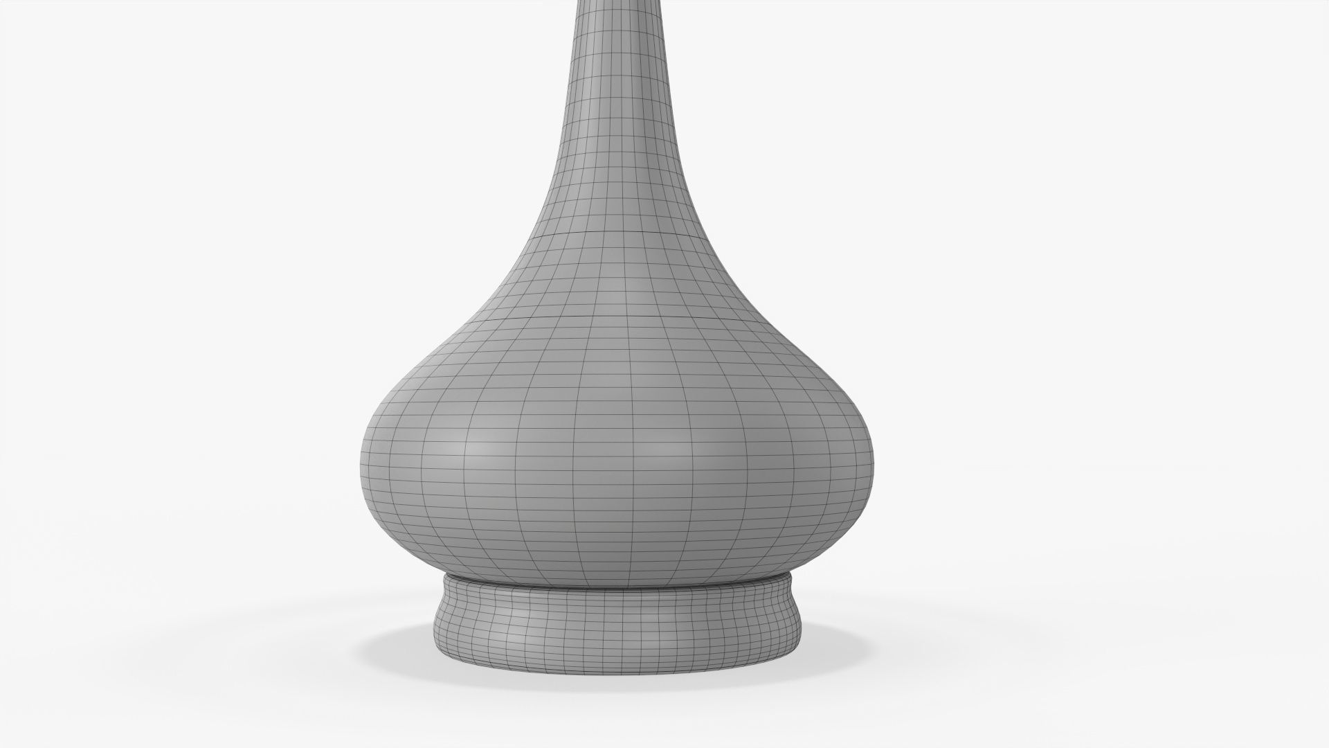 Table lamp with lampshade 02 3D model_6