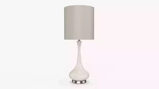 Table lamp with lampshade 02