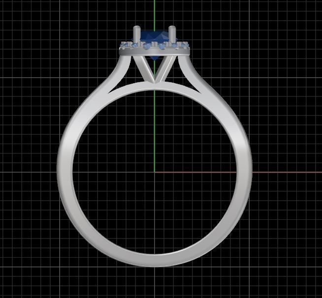 Oval halo ring ready for print 3D print model_12