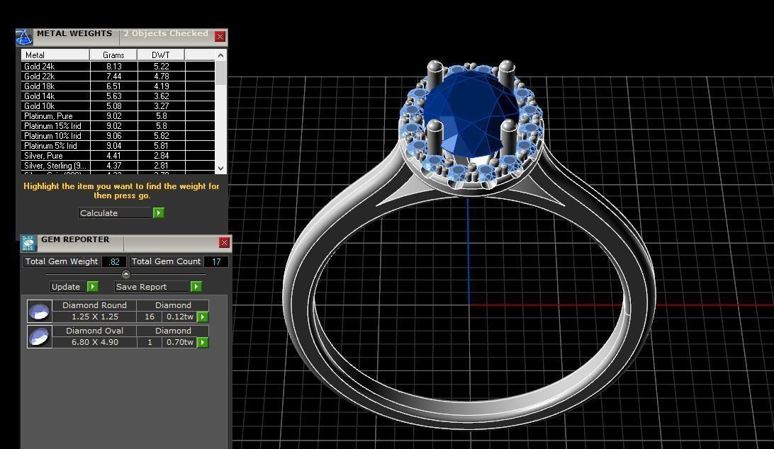 Oval halo ring ready for print 3D print model_19