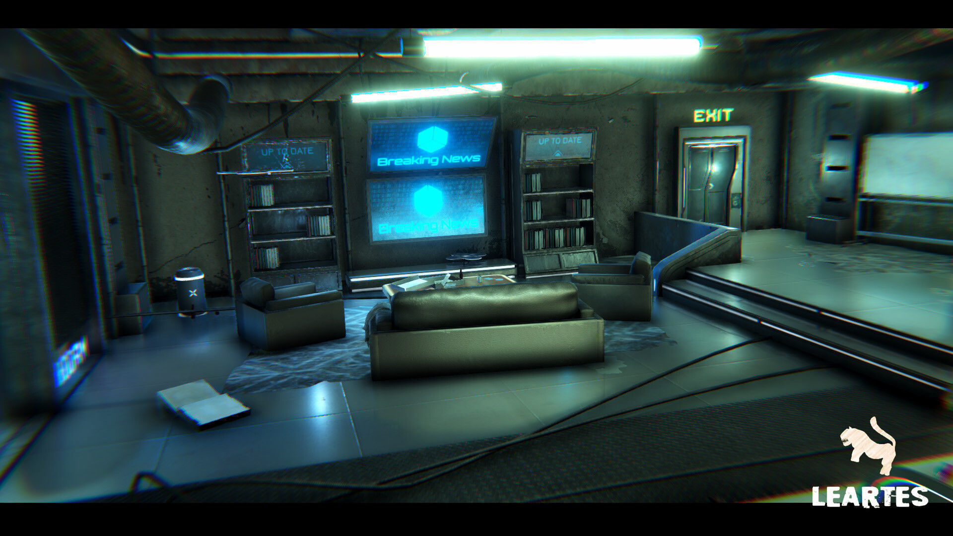 Cyberpunk Interior Bundle 3 products in 1 Low-poly 3D model_13