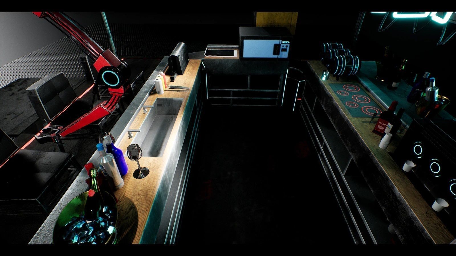 Cyberpunk Interior Bundle 3 products in 1 Low-poly 3D model_45