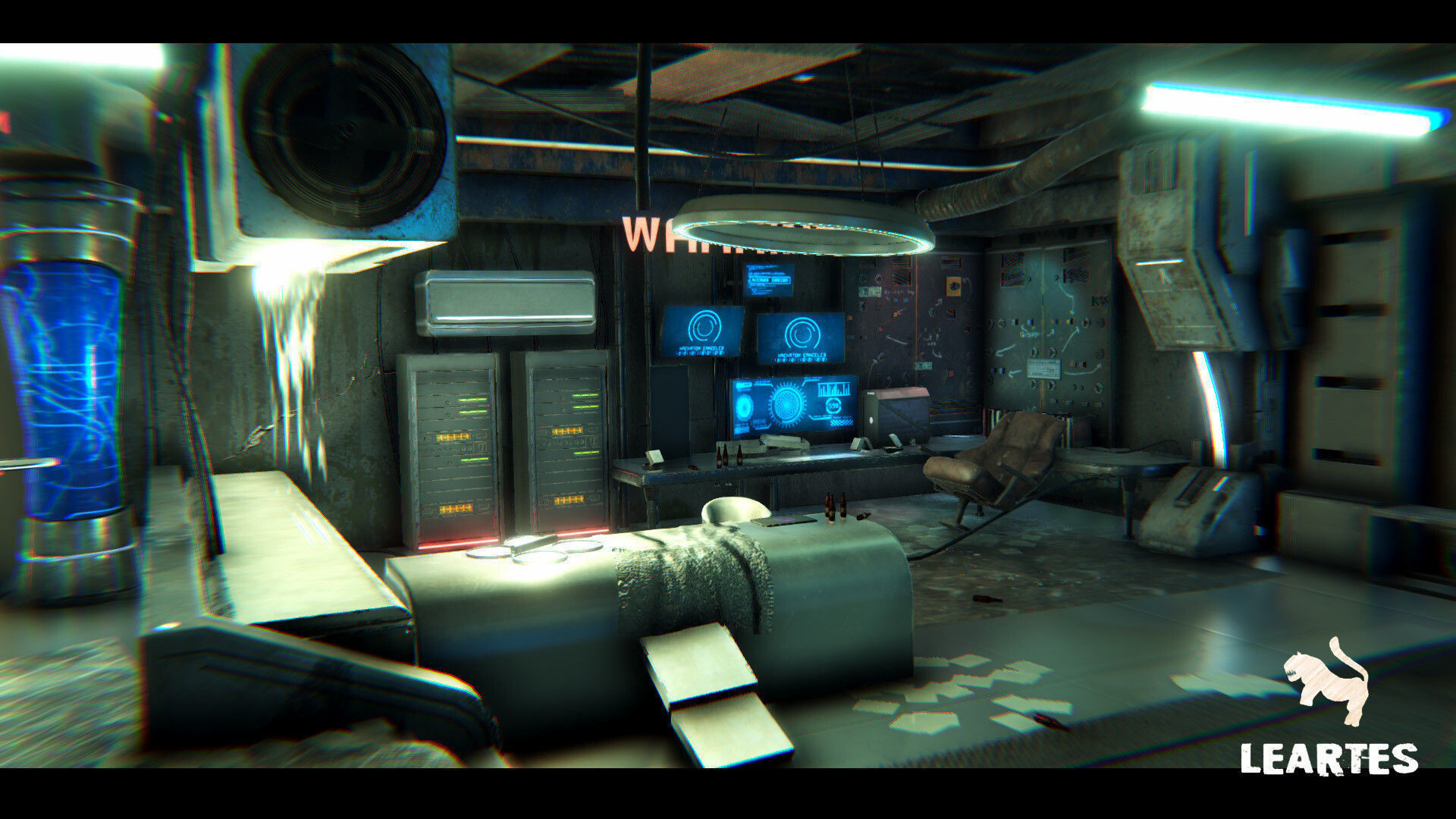 Cyberpunk Interior Bundle 3 products in 1 Low-poly 3D model_4