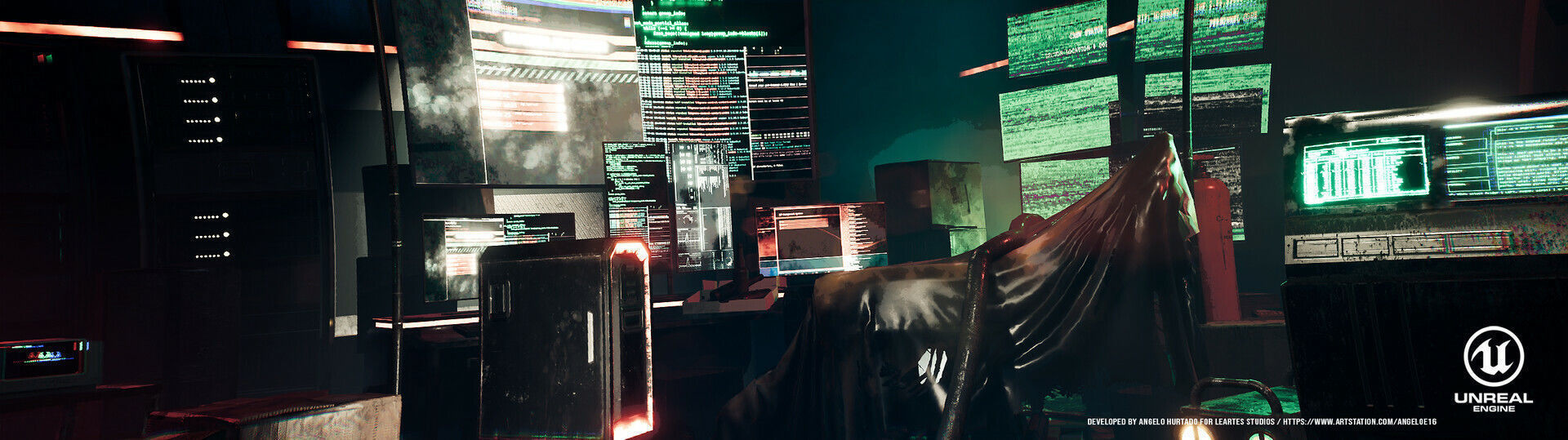 Cyberpunk Interior Bundle 3 products in 1 Low-poly 3D model_53