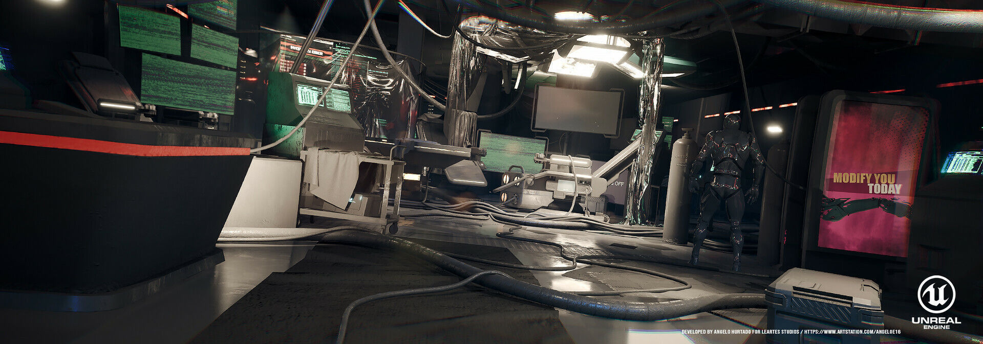 Cyberpunk Interior Bundle 3 products in 1 Low-poly 3D model_51