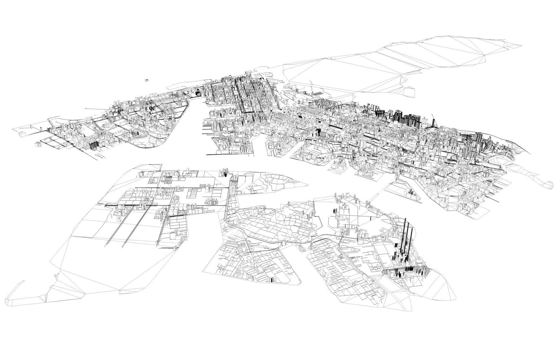 Singapore 02 Low-poly 3D model_7