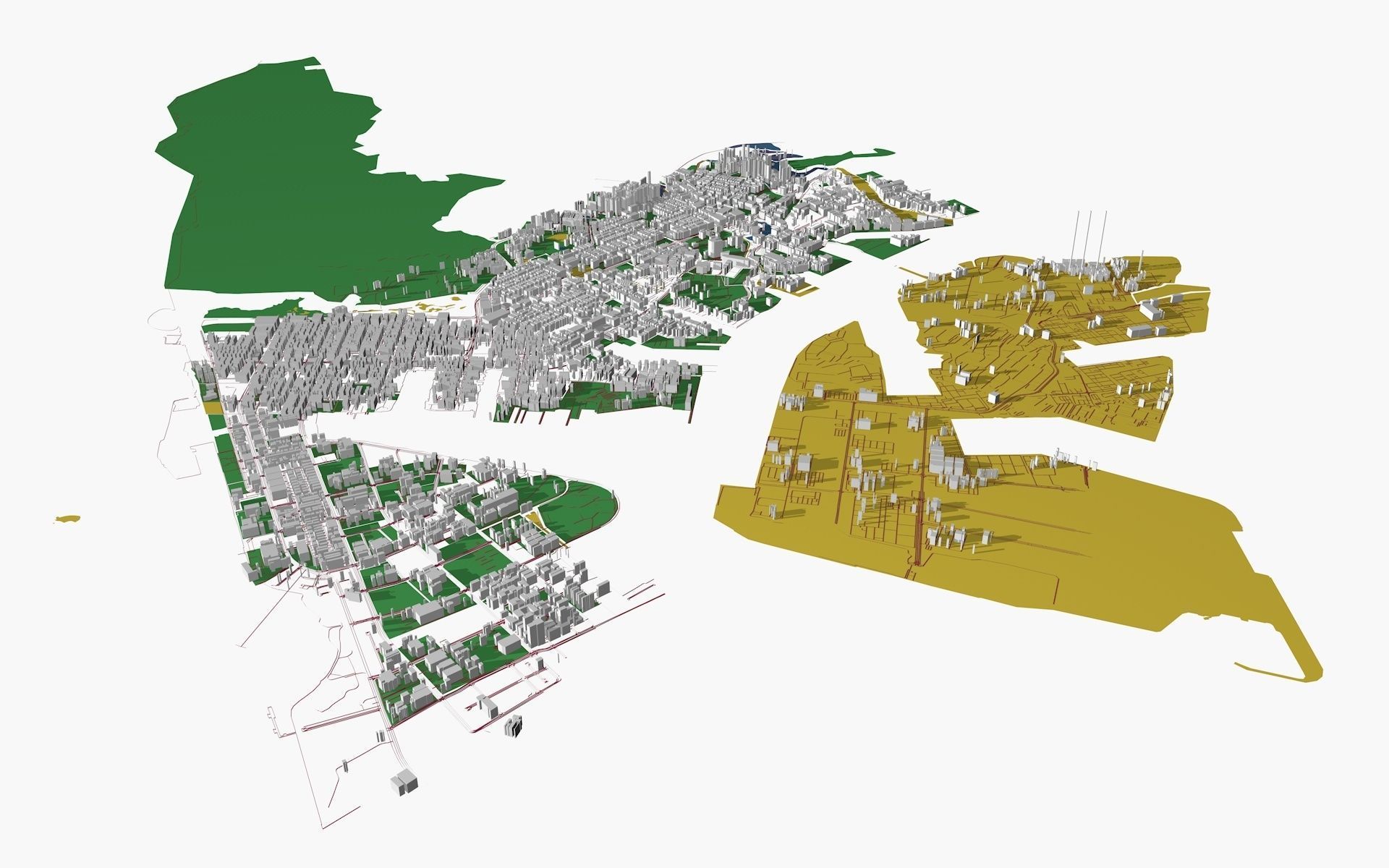 Singapore 02 Low-poly 3D model_5