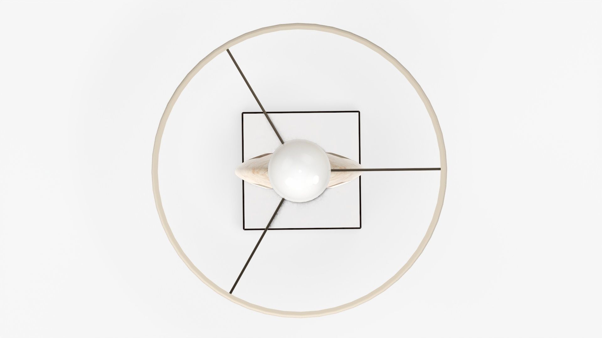 Table lamp with lampshade 04 3D model_5