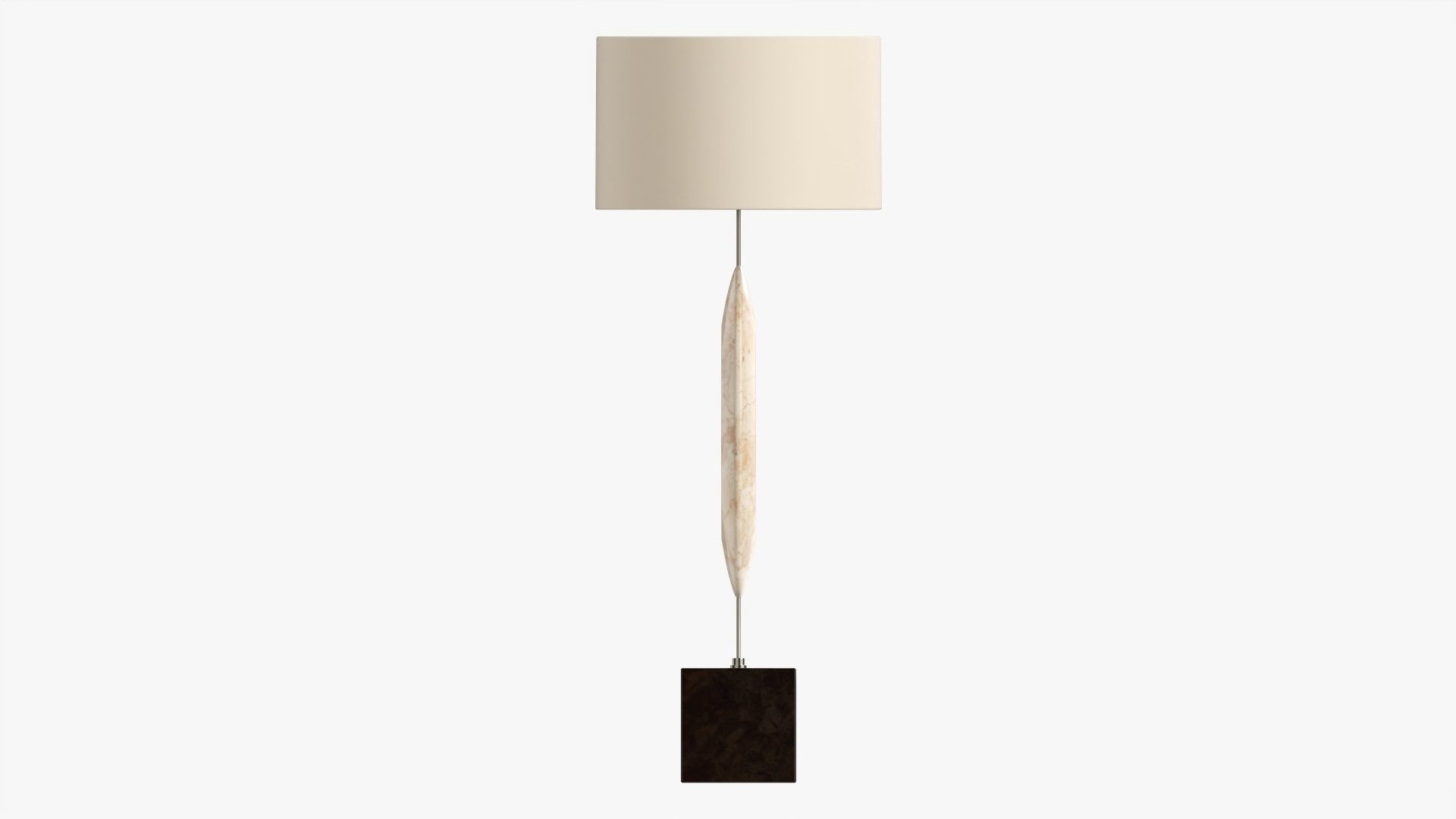 Table lamp with lampshade 04 3D model_4
