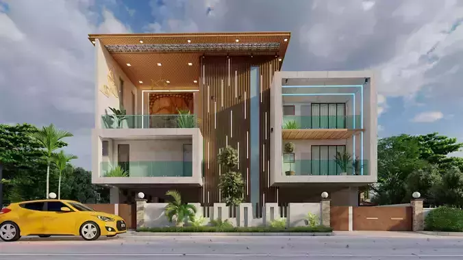 modern house residence