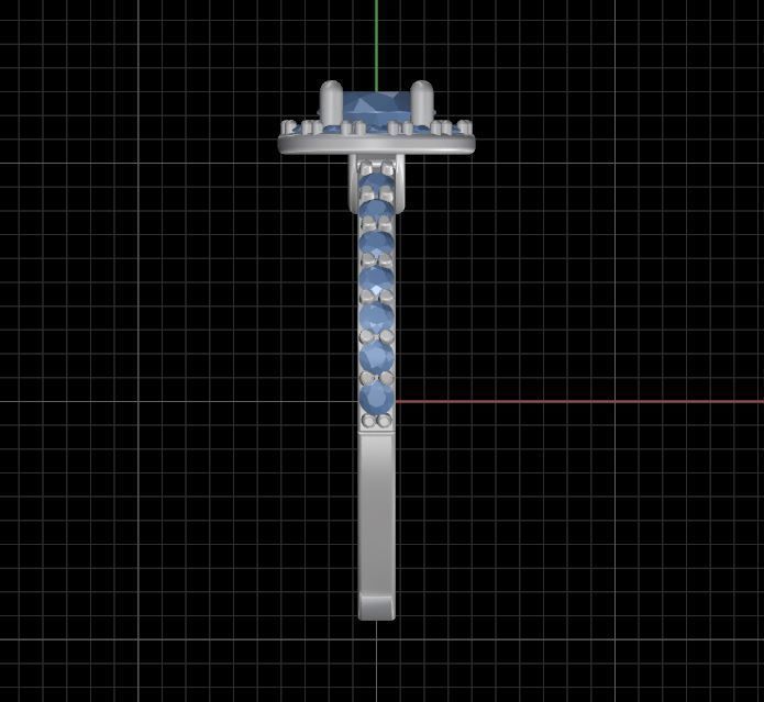 Engagement diamond ring  ready for print 3D print model_14