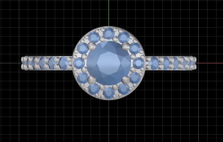 Engagement diamond ring  ready for print 3D print model_21