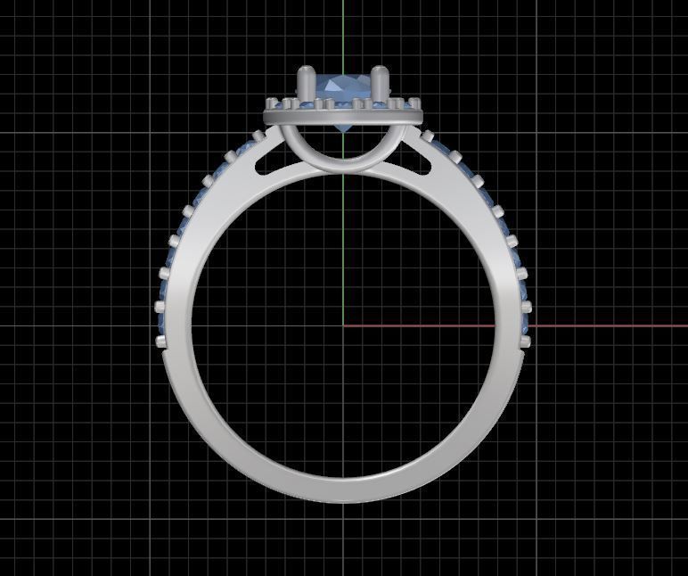 Engagement diamond ring  ready for print 3D print model_12