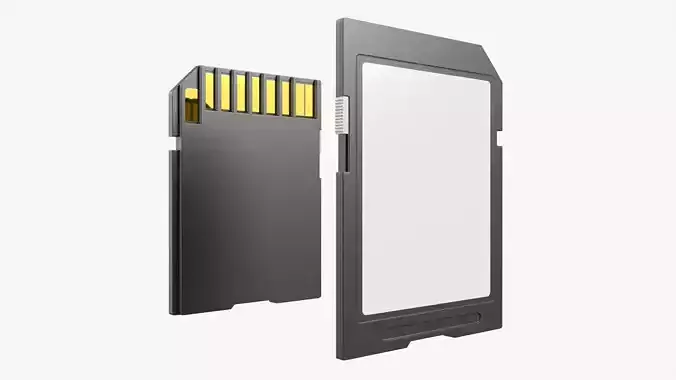 Memory card ultra SD 3D model