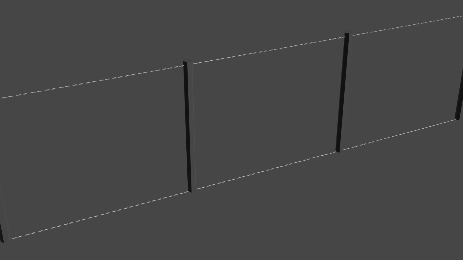 Free Low Poly Chained Fence - Only 17 Faces Free low-poly 3D model_3