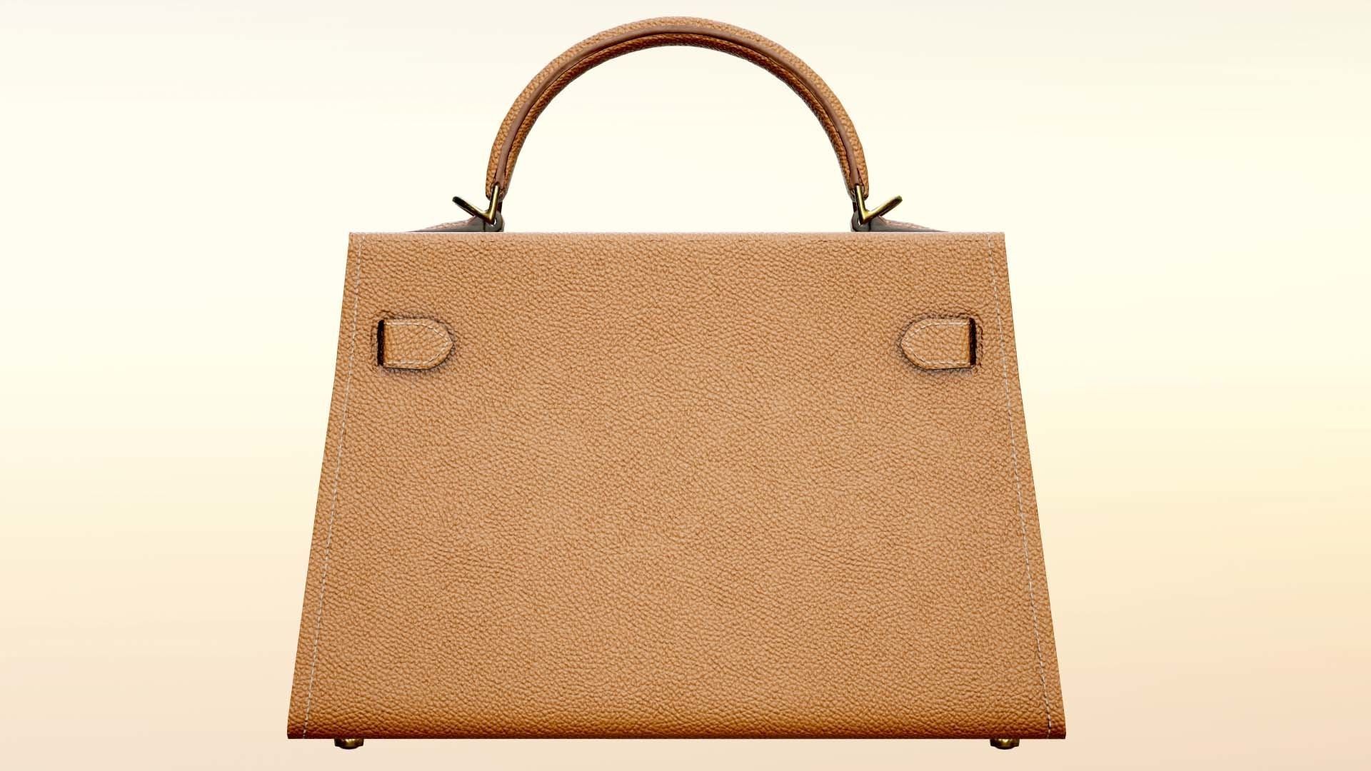 Woman Handbag Low-poly 3D model_5