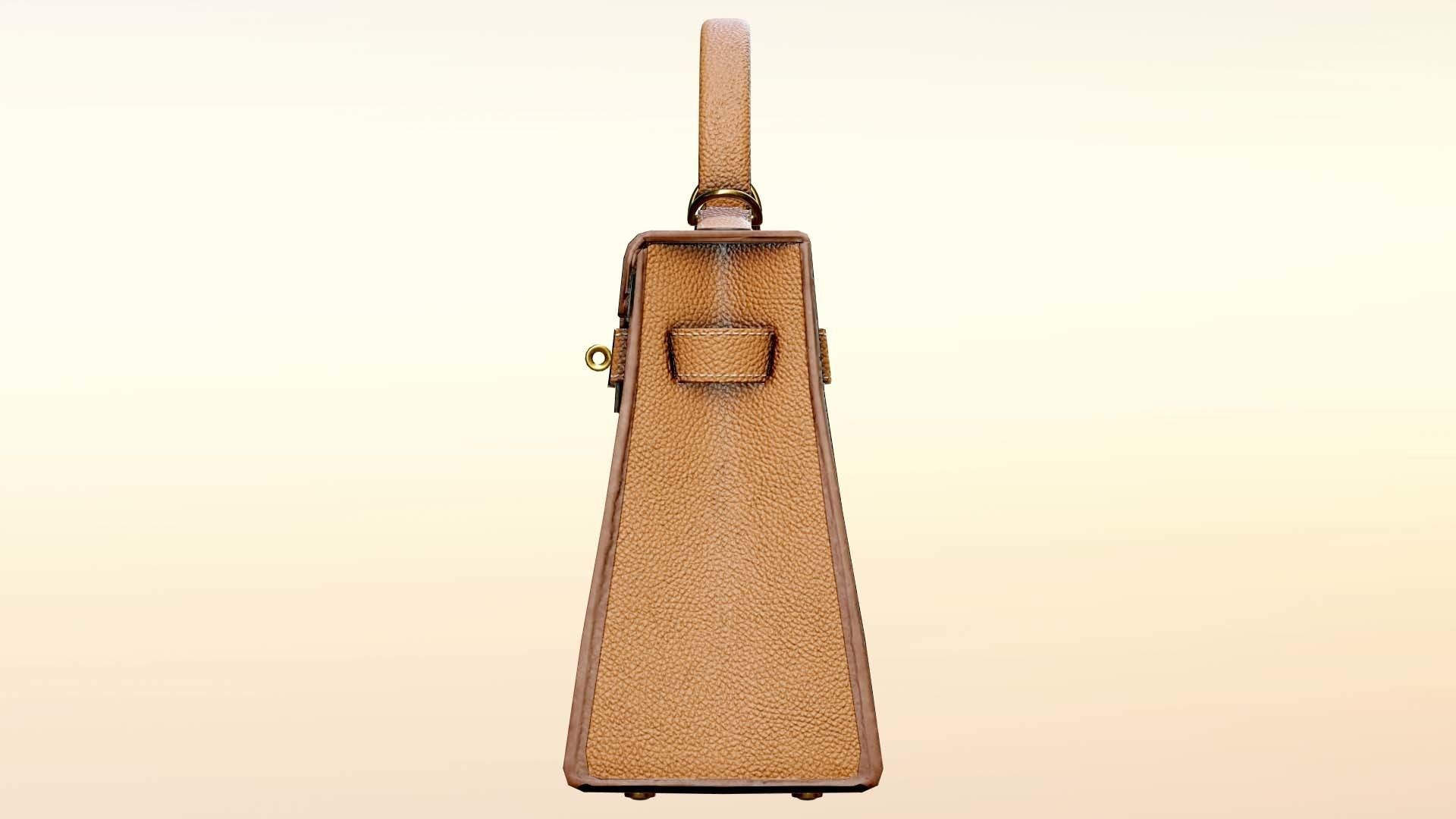 Woman Handbag Low-poly 3D model_6