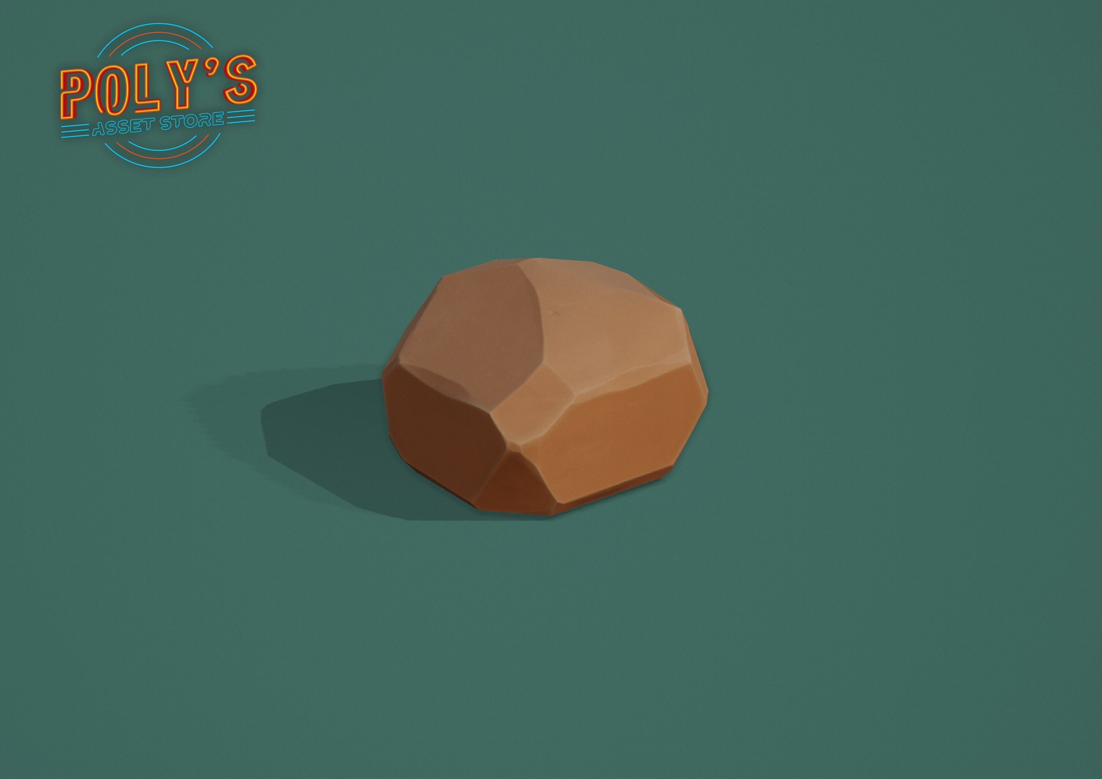 Rock Pack Stylized - Low Poly Low-poly 3D model_17