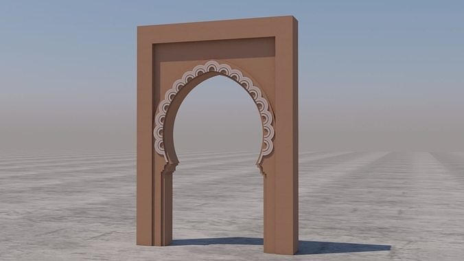 Traditional Moroccan Door Marrakech 3D model