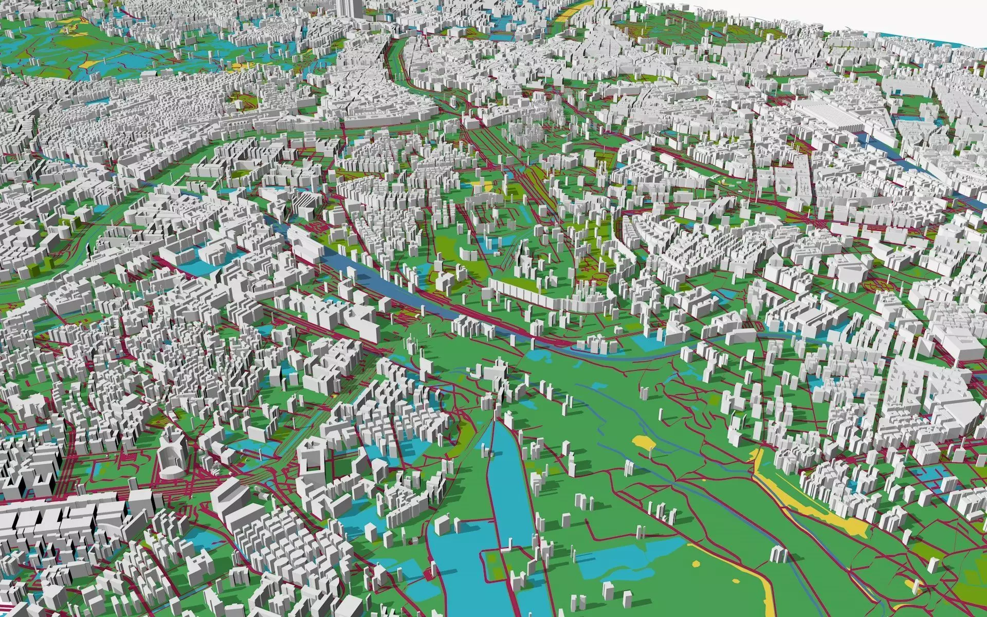 Rome City Low-poly 3D model_0