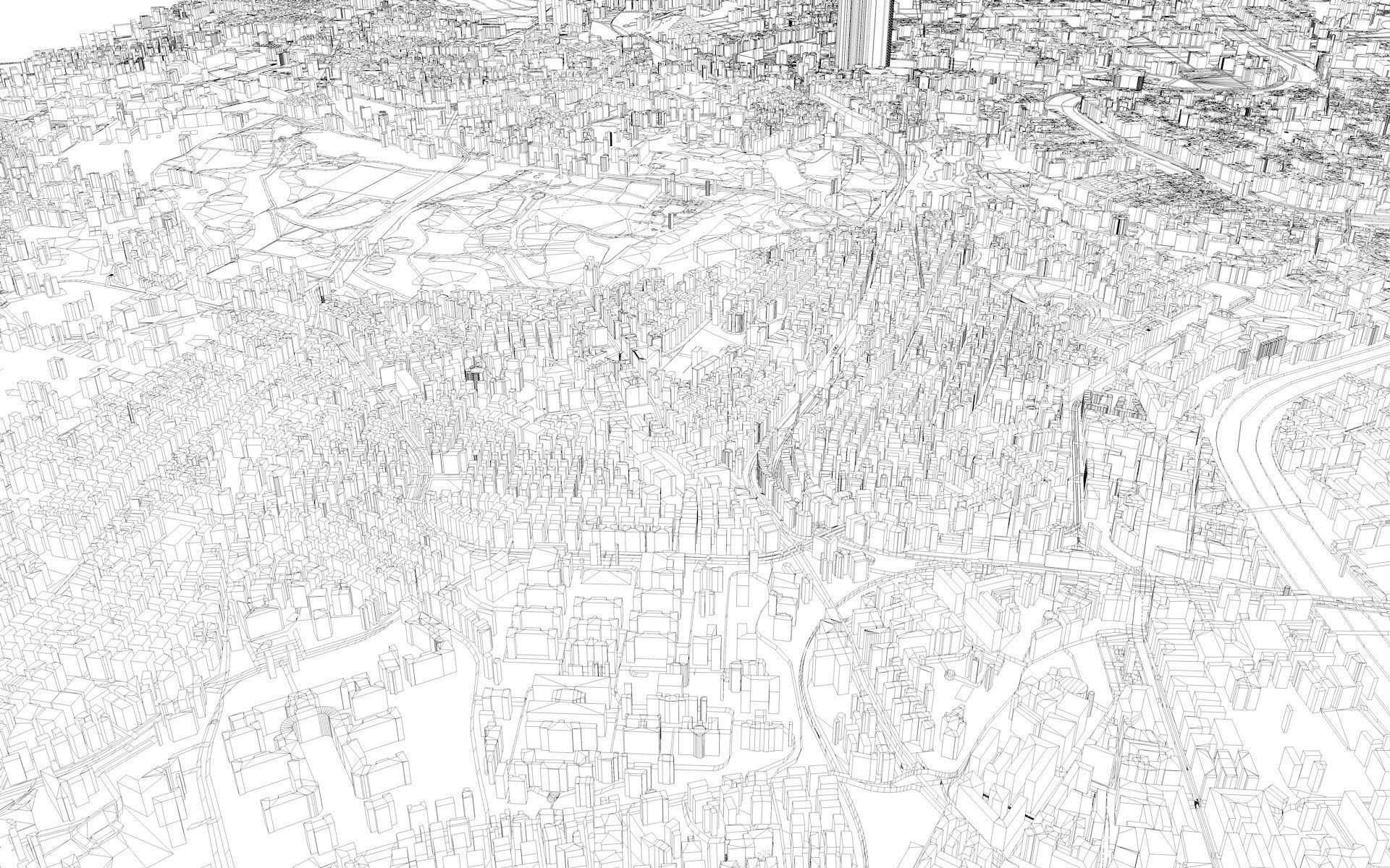 Rome City Low-poly 3D model_10