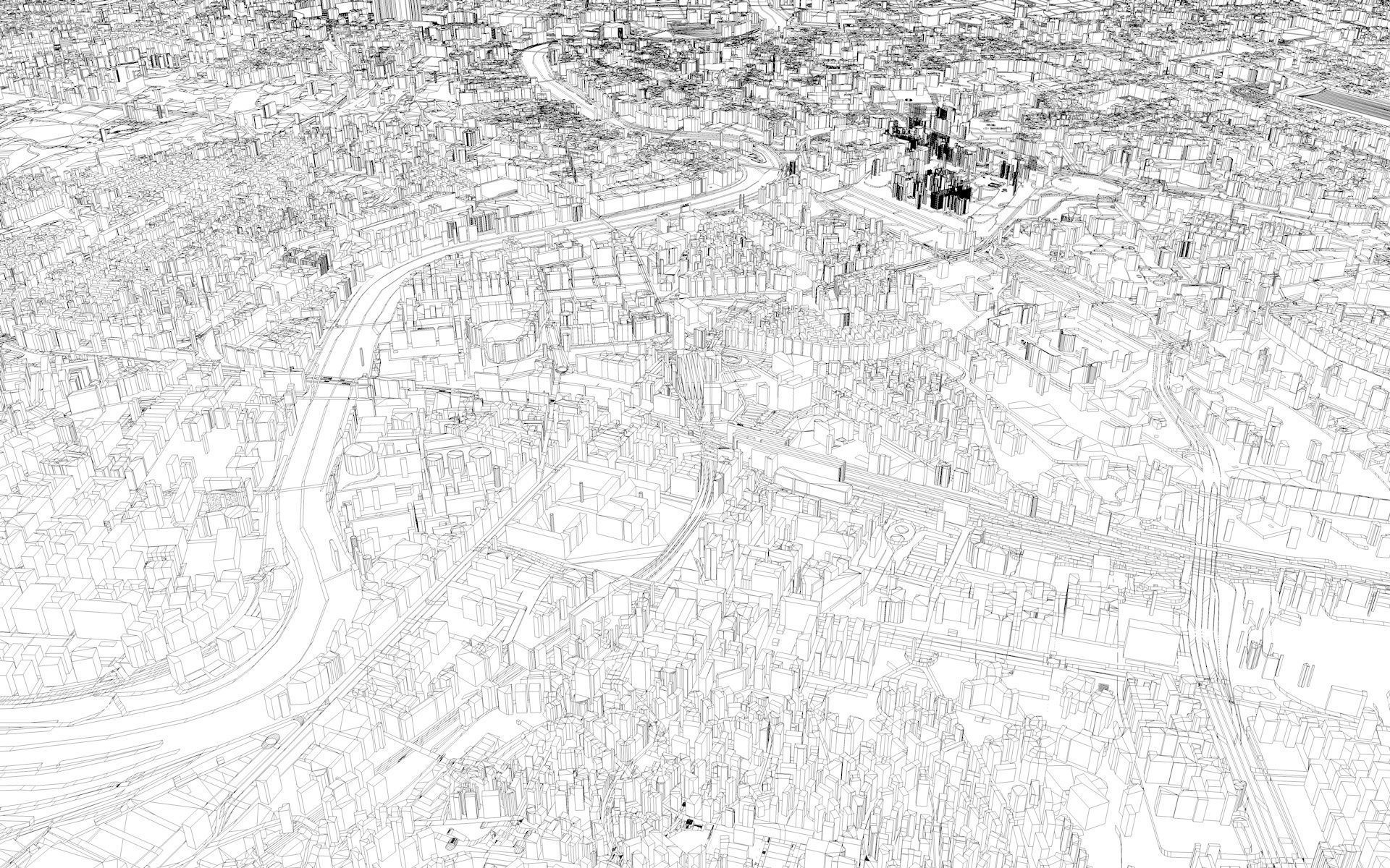 Rome City Low-poly 3D model_9