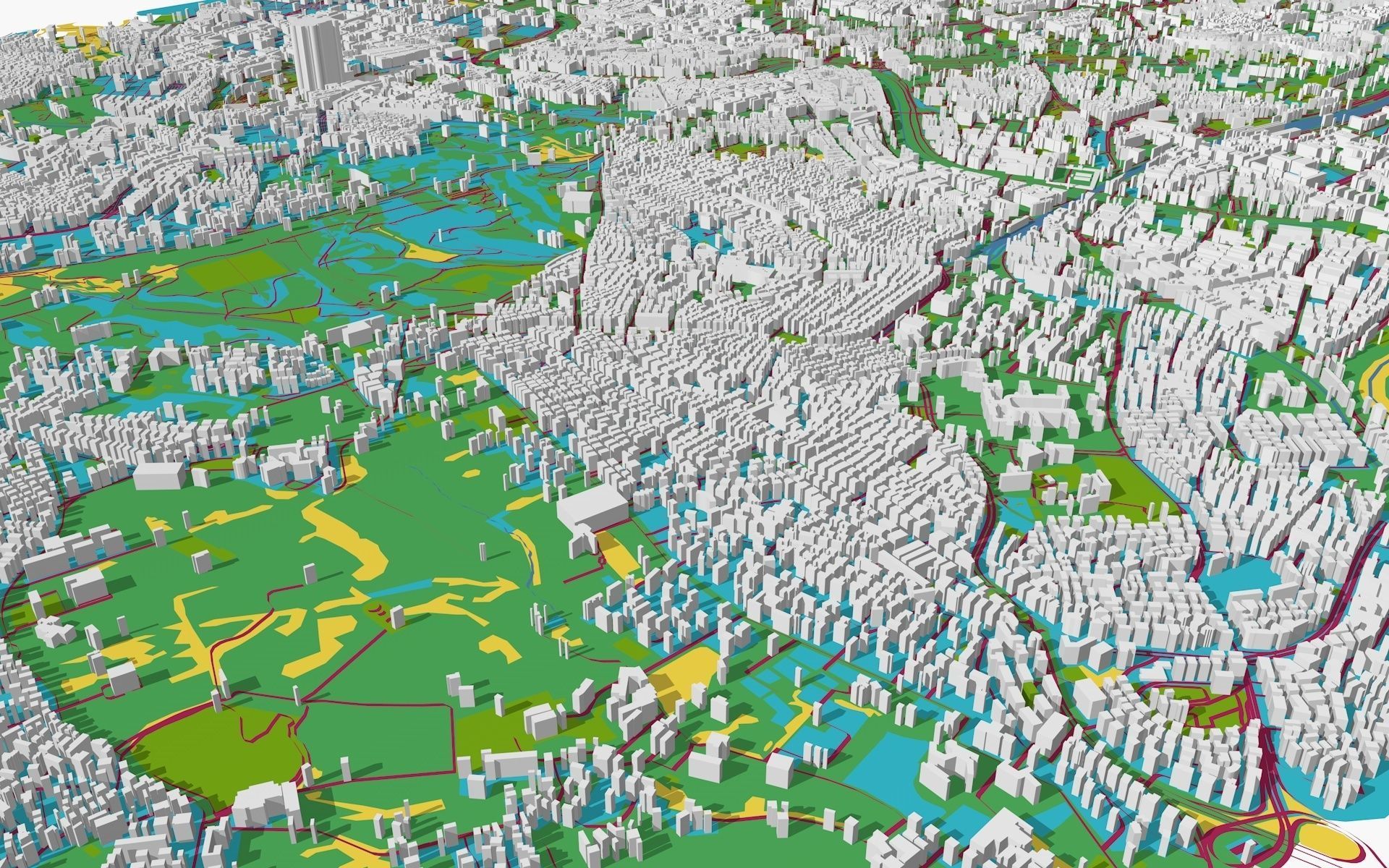 Rome City Low-poly 3D model_2