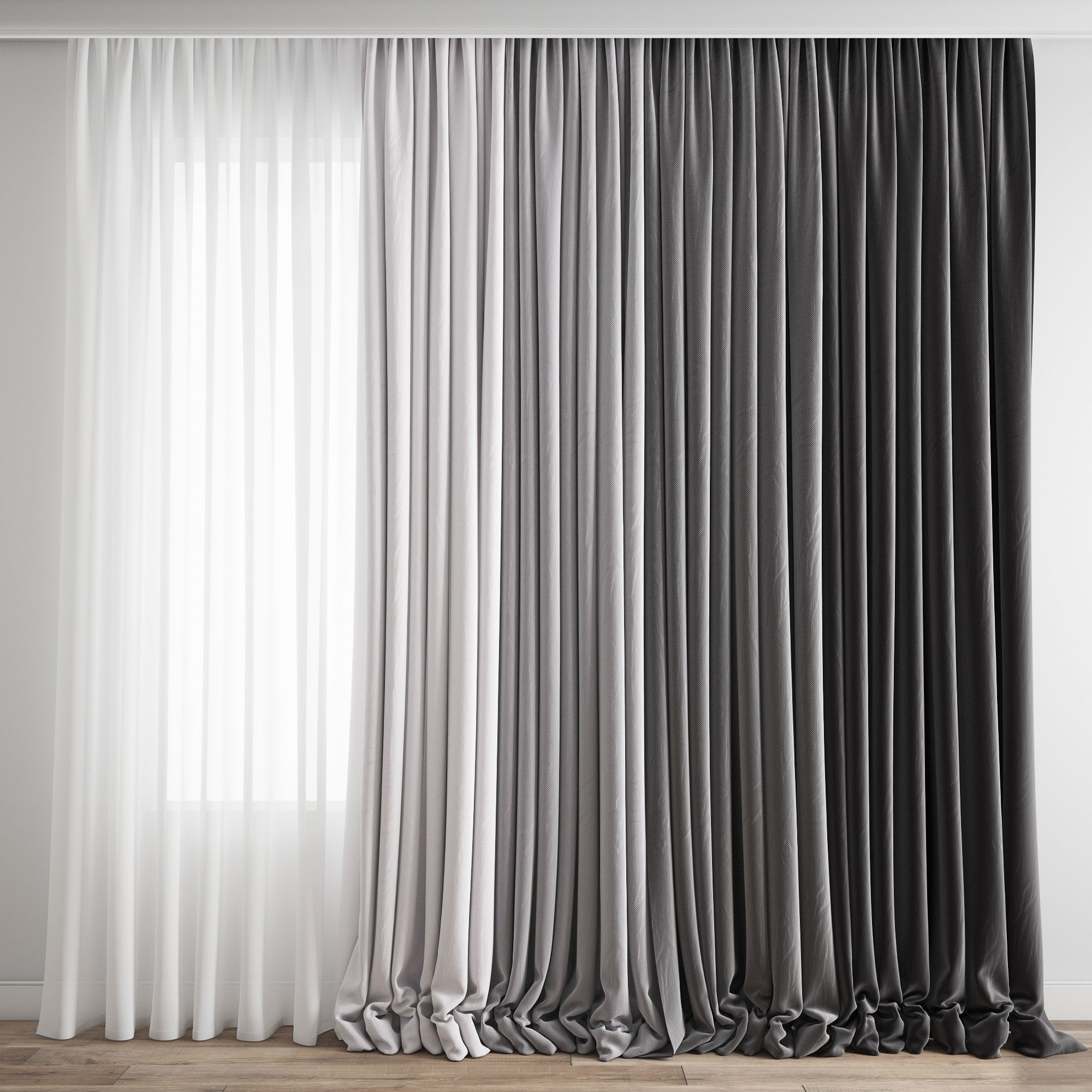 Curtain 157 3D model_3