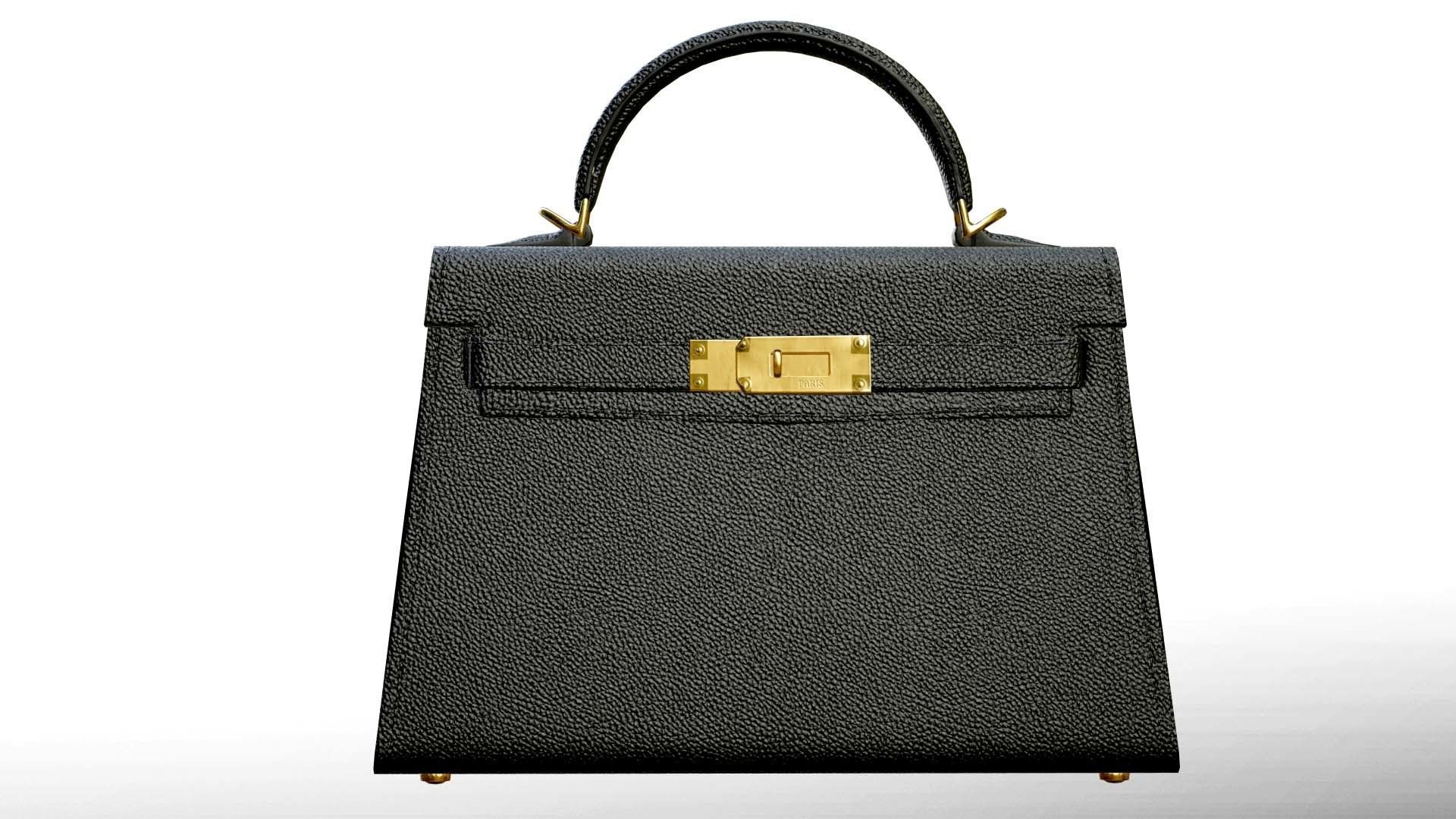 Woman Handbag Low-poly 3D model_4