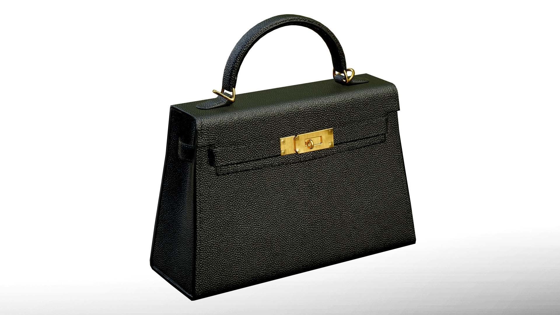 Woman Handbag Low-poly 3D model_3