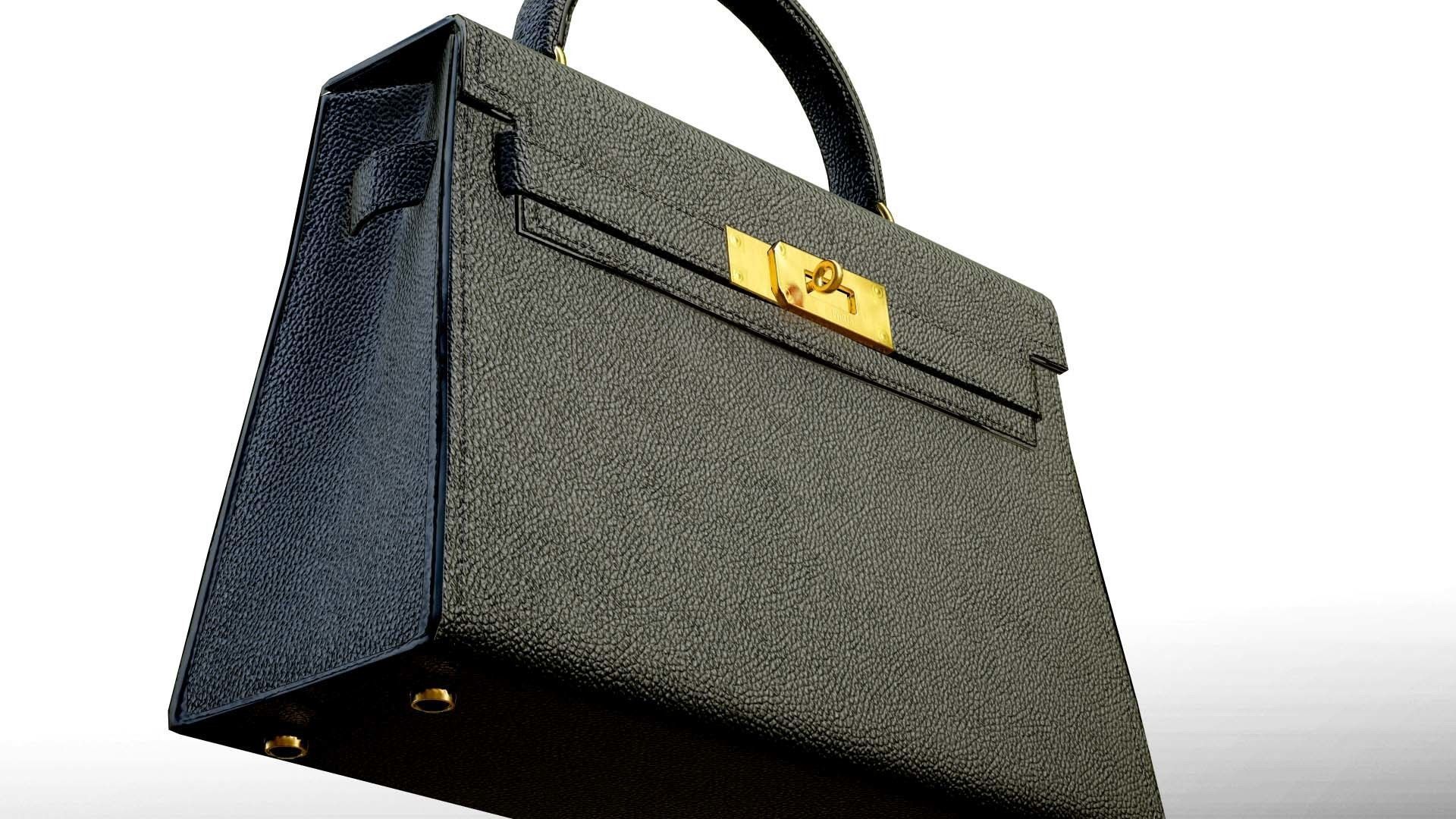 Woman Handbag Low-poly 3D model_7