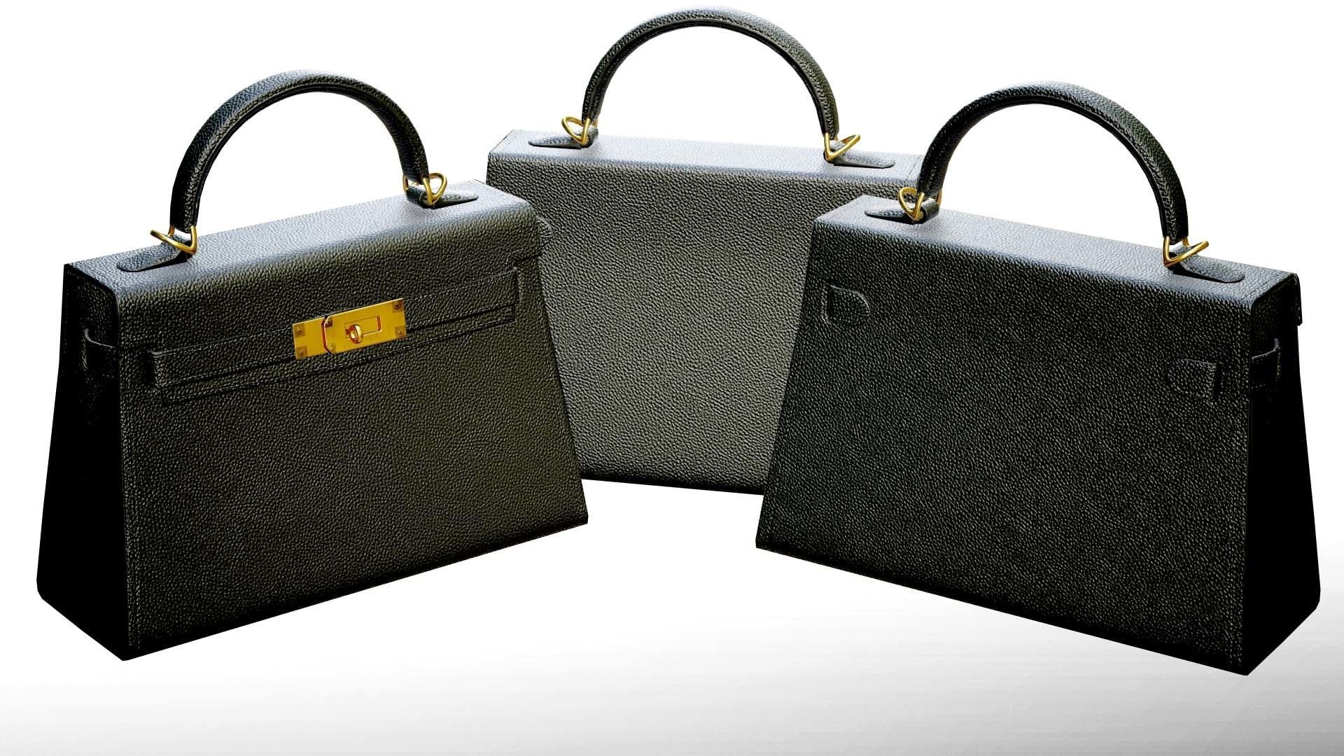 Woman Handbag Low-poly 3D model_9