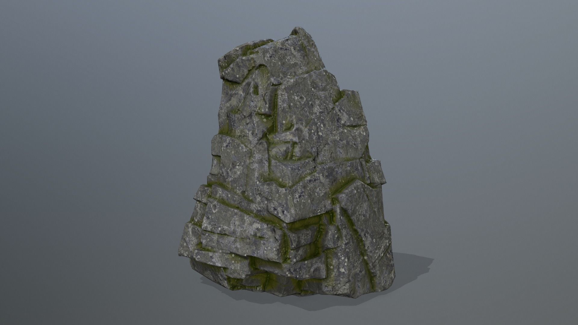 Rock Set Low-poly 3D model_7