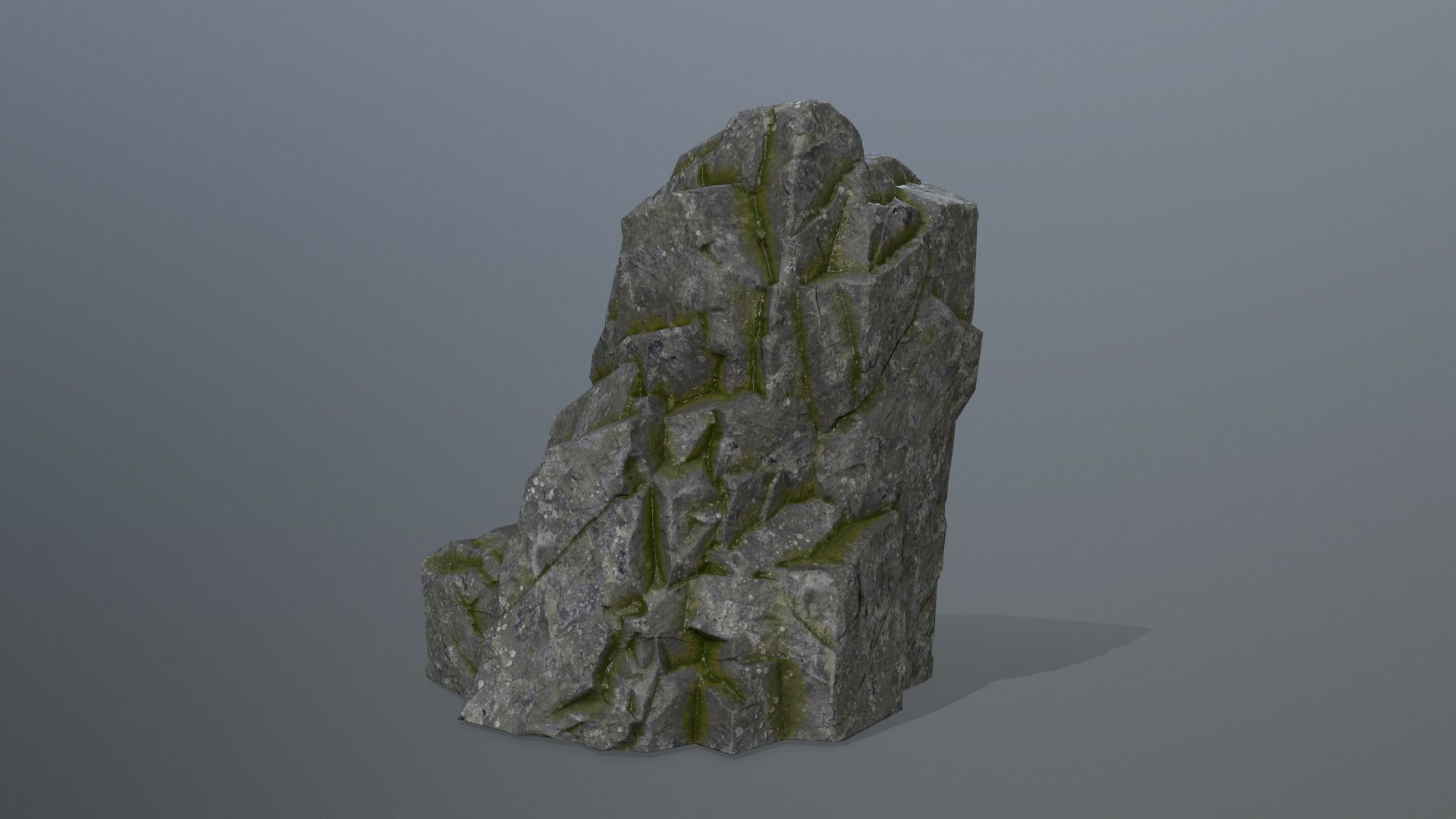 Rock Set Low-poly 3D model_10