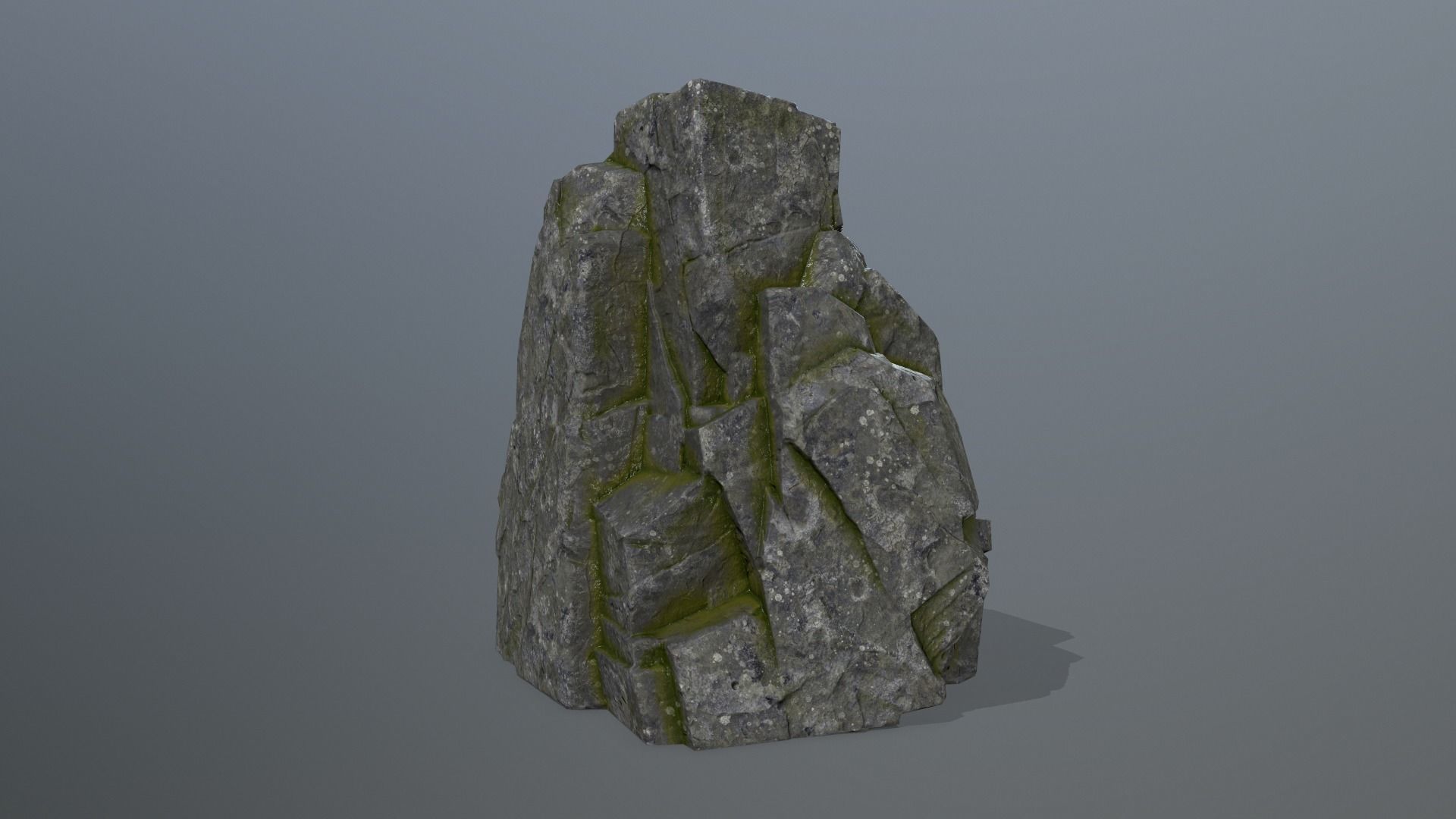 Rock Set Low-poly 3D model_8