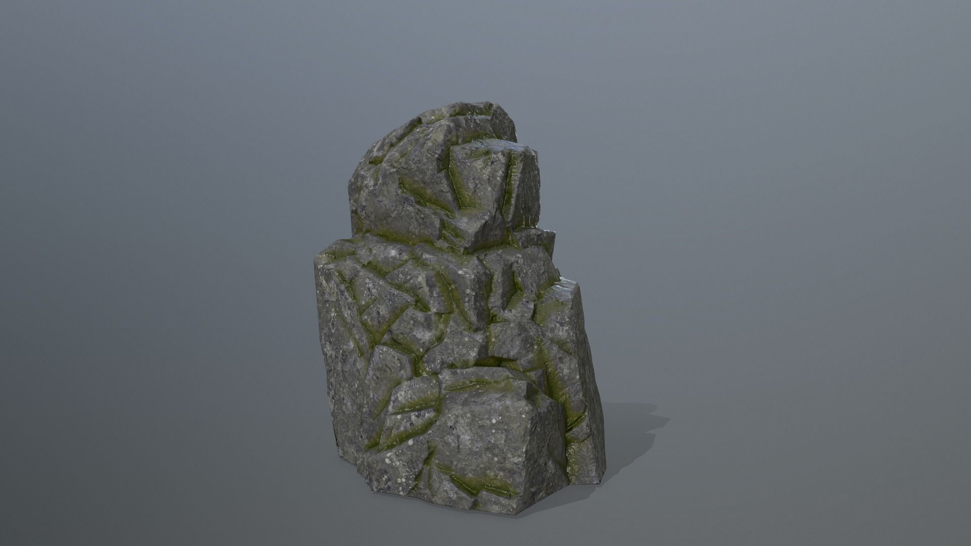 Rock Set Low-poly 3D model_11